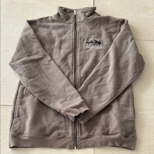 Olive Green Full-Zip Princess Cruises Jacket with Alaska Embroidery